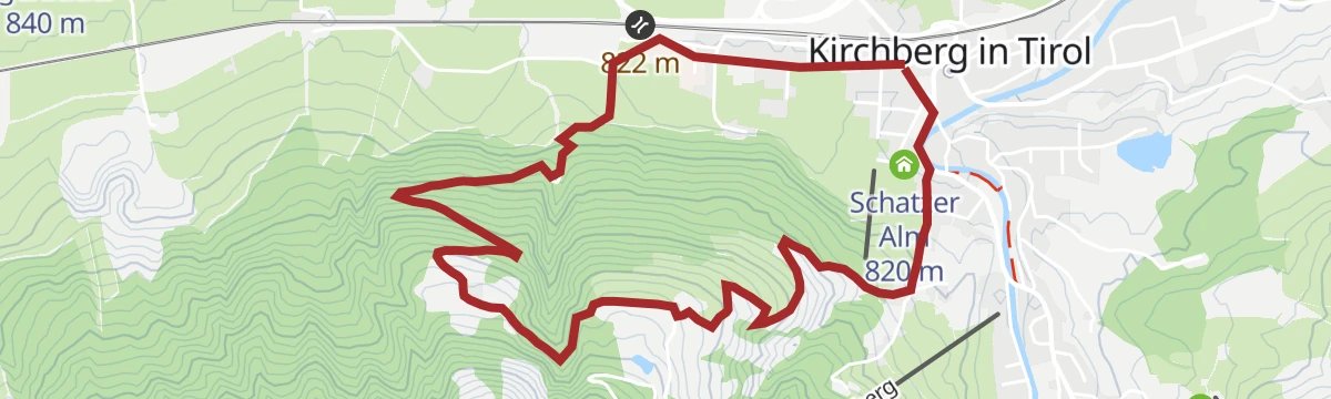 Route map: Obergaisberg Runde